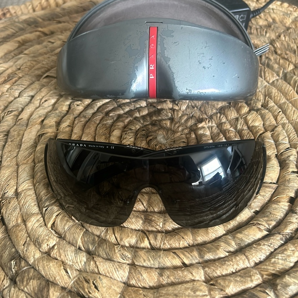 Men’s Prada Linea Rossa shield sunglasses